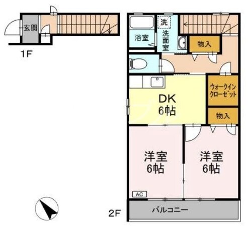 グランシード三宅の物件間取画像